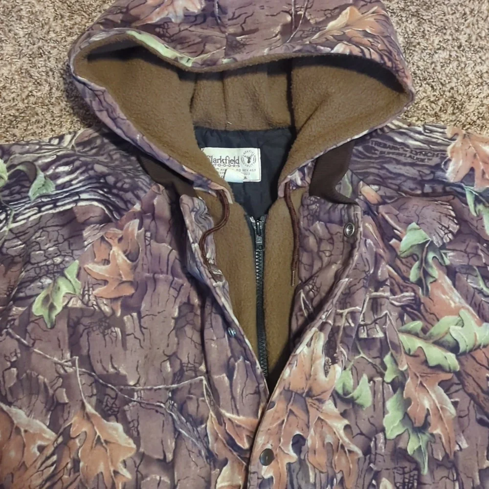 Vintage Clarkfield Outdoors Camouflage Hooded Jacket - Picture 3 of 5